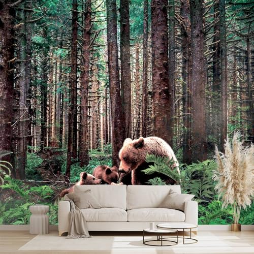 Forest Animals Bear wallpeper Kids Bedroom Woods wall Mural