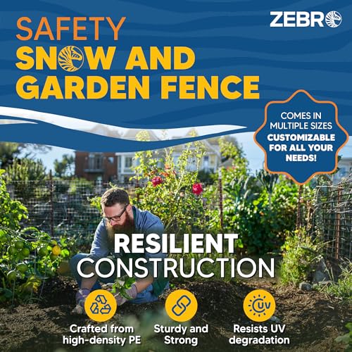 4' x 100' Black Plastic Garden Fence Roll (57600 sq inches)