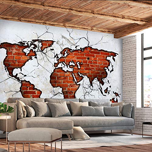 Wall Mural World Map 77x55 in (4 Count)