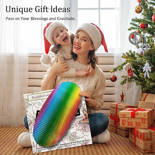 Wind Spinner Rainbow Wave Wind Spinners for Yard and Garden