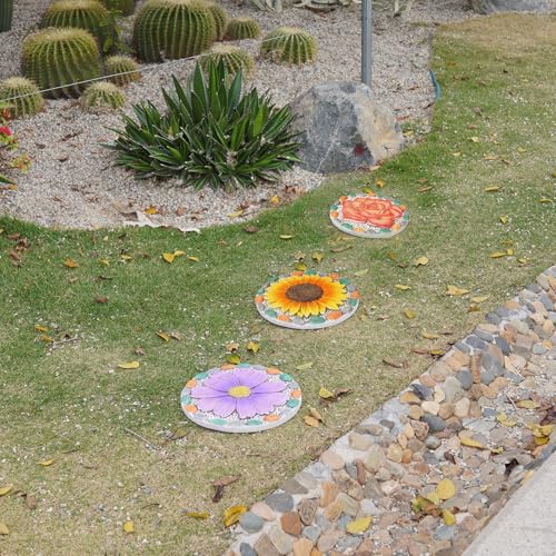 Decorative Sunflower Garden Stepping Stone