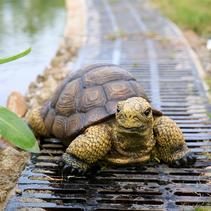 Weather Resistant Resin Turtle Statue Decoration