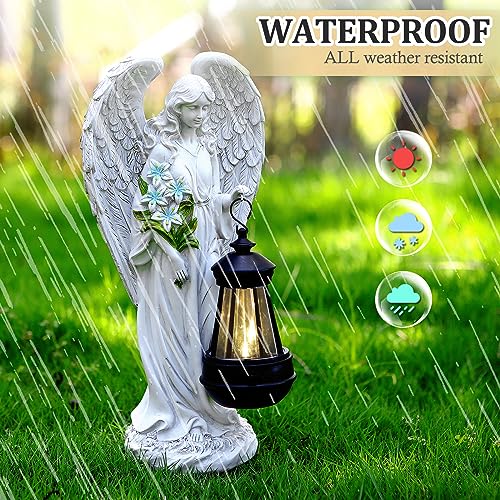 Solar Angel Outdoor Garden Decor Statues