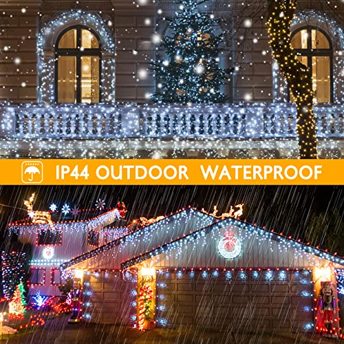 400 Led Icicle Lights White Outdoor (32.8 Foot)