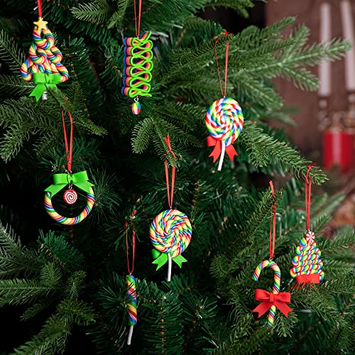 8 PCS Christmas Lollipop Ornaments (8 Count)