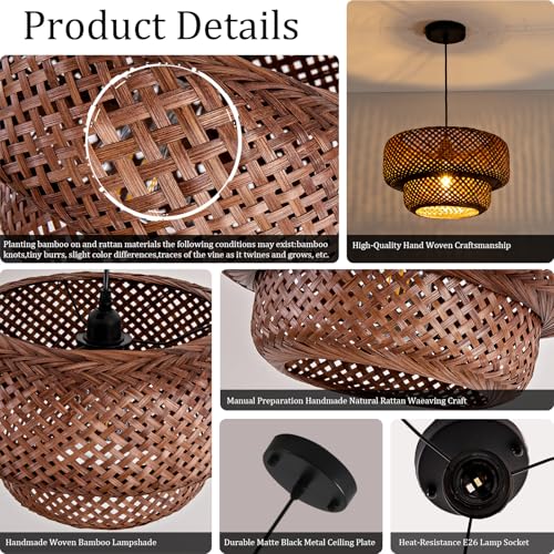 TeruTeru Ji Kaikang Bamboo Pendant Light