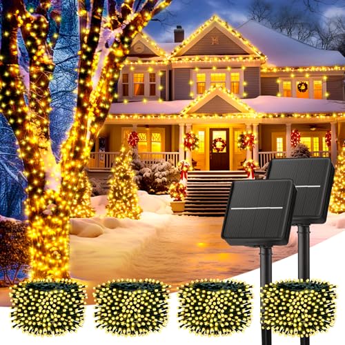 Solar Christmas Lights Outdoor Waterproof (160 Foot)