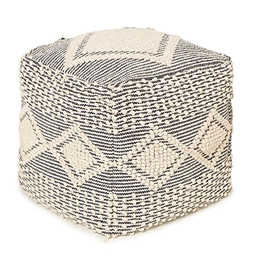 Pouf with Filler Cube Bean Bag Pouffe