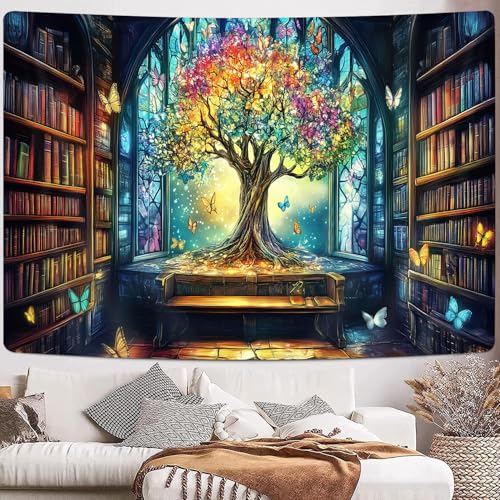 Mysterious Library Tapestry