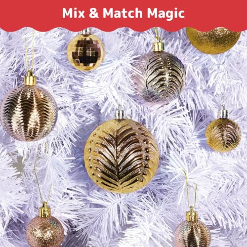 36pc Shatterproof Christmas Ornaments Set