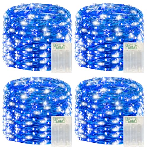 4 Pack Christmas Fairy Lights Battery Operated Each 20FT 60 LED