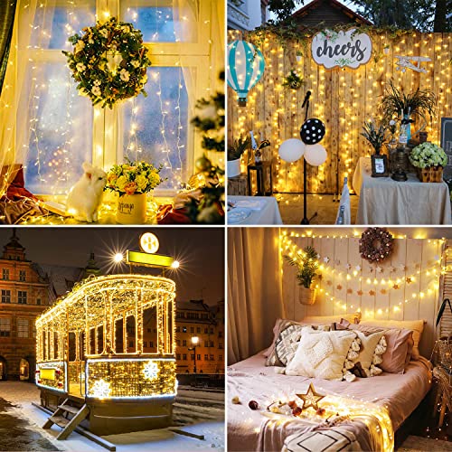 Connectable 250 LED Warm White Christmas Lights Indoor Outdoor (91.5 Foot)