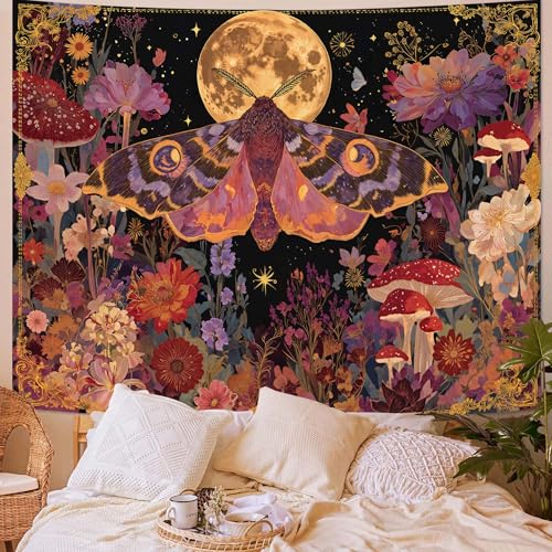 Mystical Moth Tapestry