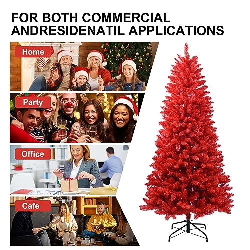 4ft Red Artificial Christmas Tree