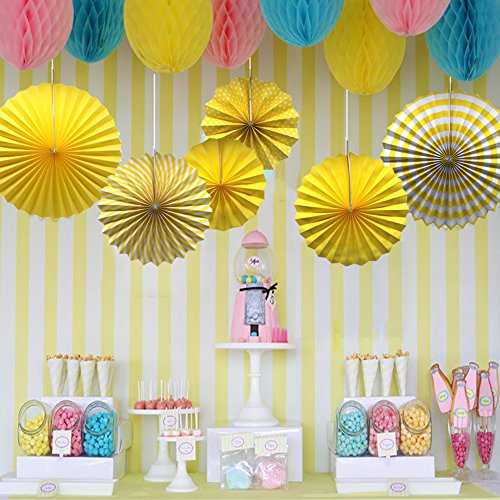 6 Pack Yellow Party Decorations (6 Count)