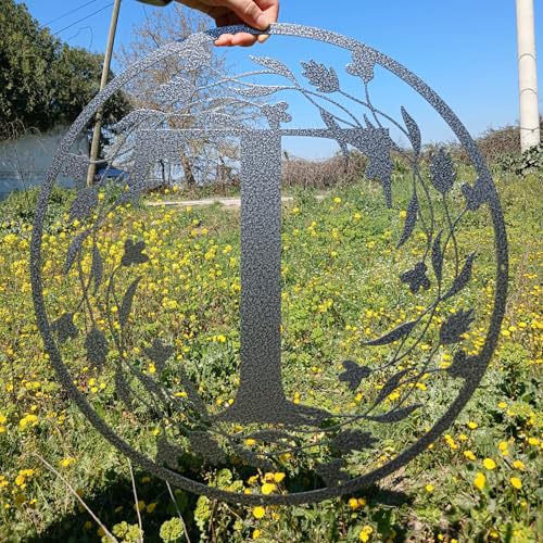 Personalized Metal Name Letter with Vines
