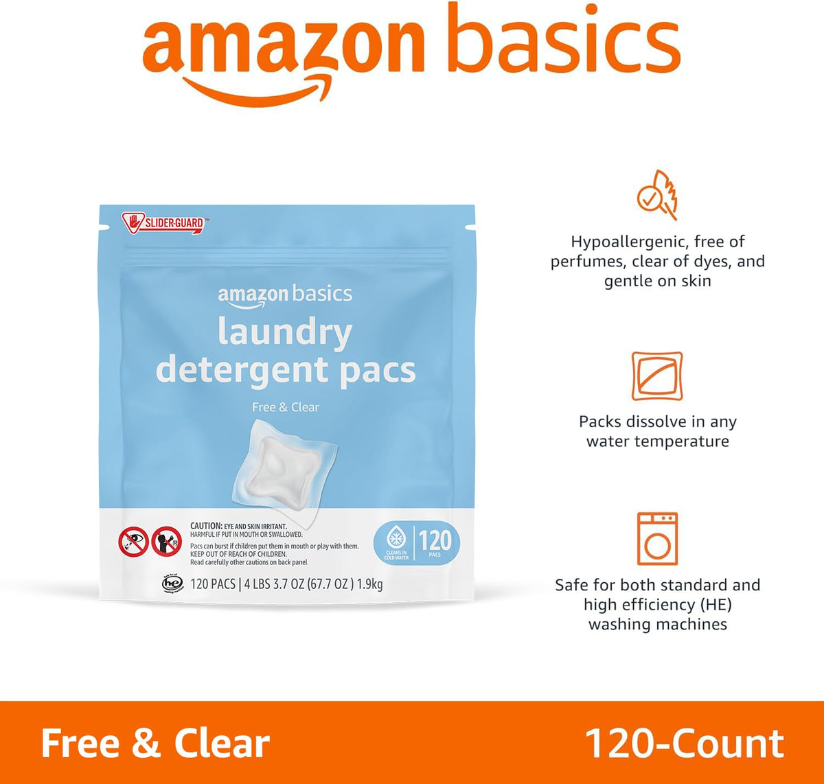 Laundry Detergent Pacs (120 Count)