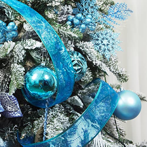 60mm 2.36" Christmas Ball Ornaments Shatterproof Christmas Ornaments Set Decorations for Xmas Tree Balls (24 Count)