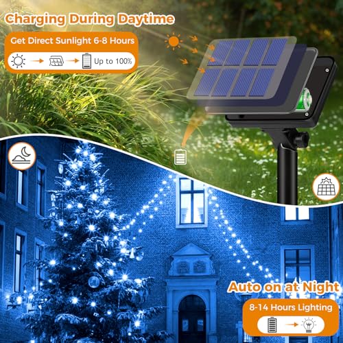2 Pack Solar String Lights Outdoor (2 Count)