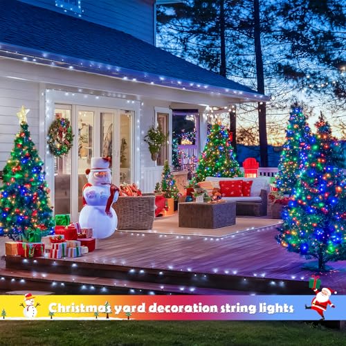 2 Pack Solar String Lights Outdoor Waterproof (66 Foot)