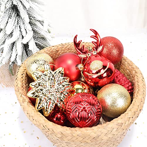 100 Pack Various Shatterproof Christmas Balls (100 Count)