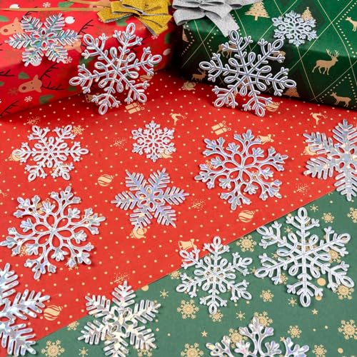 36 Pack Christmas Ornaments Snowflakes Decorations (36 Count)
