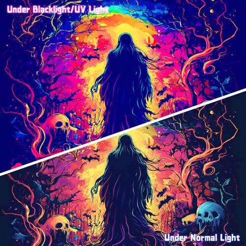 UV Reactive Halloween Tapestry