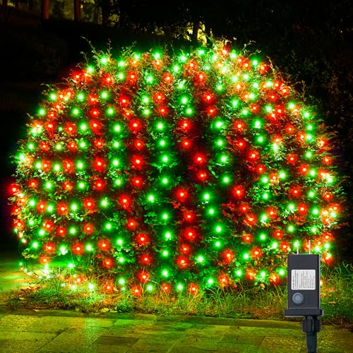 Christmas Lights Outdoor 200LED 8.4ft x 5.2ft Christmas Net Lights with 8 Modes