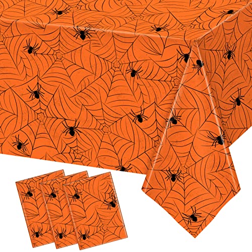 3 Pack Halloween Tablecloth Rectangular Table Halloween Party Decorations (3 Count)