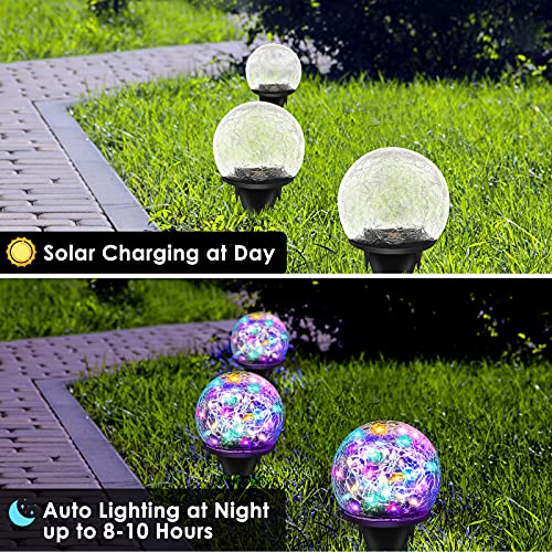 2 Pack 60 LED Garden Solar Lights Outdoor Decorative (2 Count)