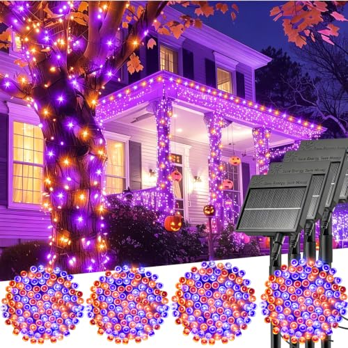 Halloween Solar Lights Outdoor (160 Foot)