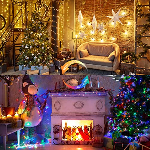 100 LED Warm White & Multicolor Color Changing String Lights (33 Foot)