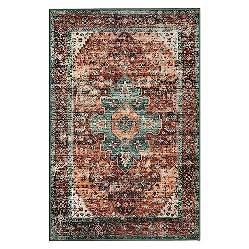 Ultra Thin Washable Vintage Area Rug