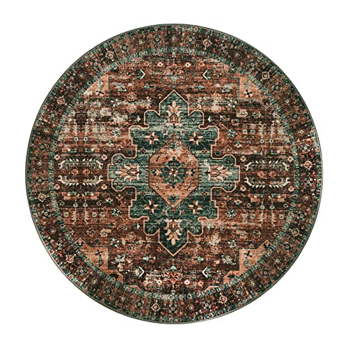 Ultra Thin Washable Round Rug