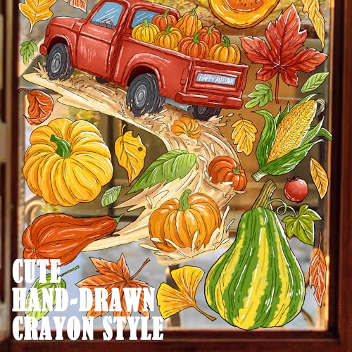 Fall Harvest Window Clings
