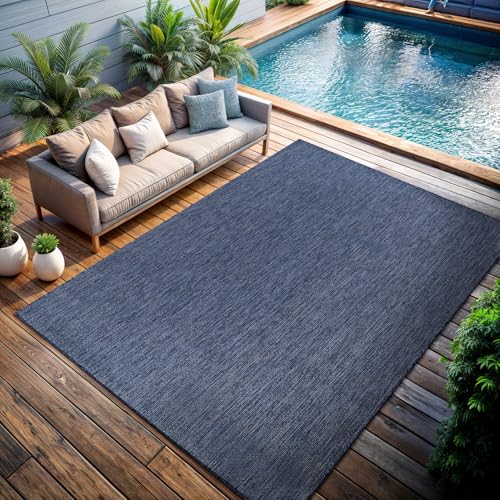 Outdoor Rug 6x9 Modern Area Rugs for Indoor and Outdoor Patios and Porches (59.25 Sq Ft)