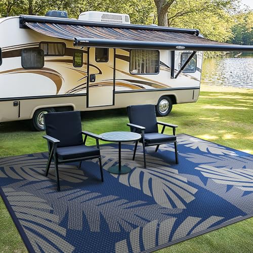 Outdoor Rug Waterproof Plastic Rugs for Patio (54 Sq Ft)