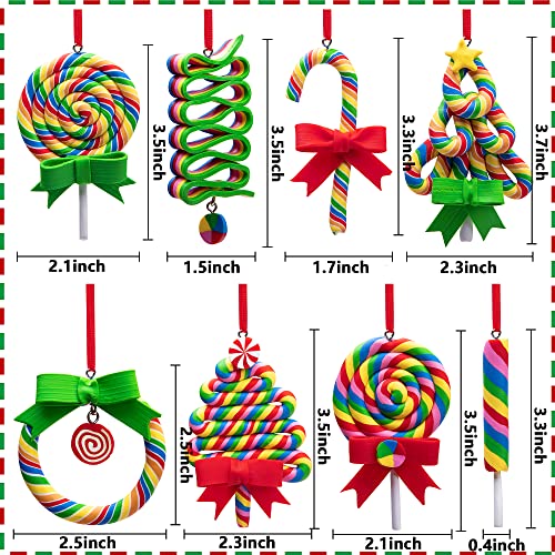 8 PCS Christmas Lollipop Ornaments (8 Count)