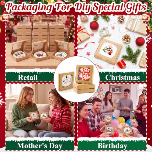 50 Pcs Christmas Sublimation Ornament Blanks Box (50 Count)