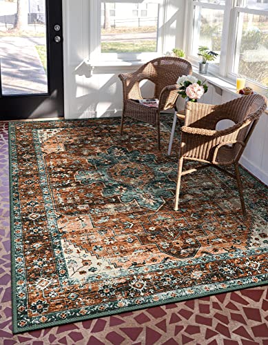 Ultra Thin Washable Vintage Area Rug