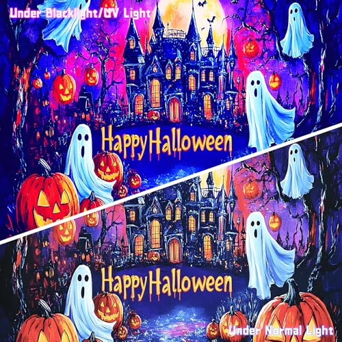 UV Reactive Halloween Tapestry