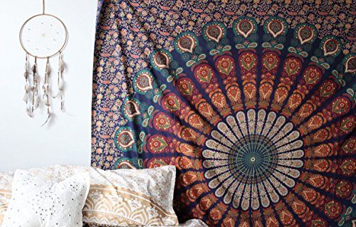 Turquoise Blue Tapestry