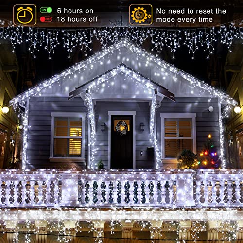 66FT 640 LED Icicle Lights for Outside