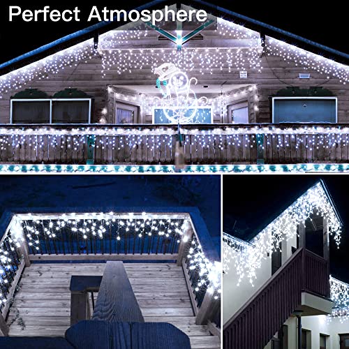 Icicle Lights for Outside 720LED 60FT (60 Foot)