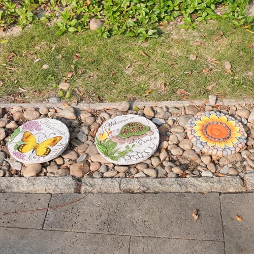 Outdoor Garden Decor Stepping Stones 9.5 * 9.5 * 0.5 Inch