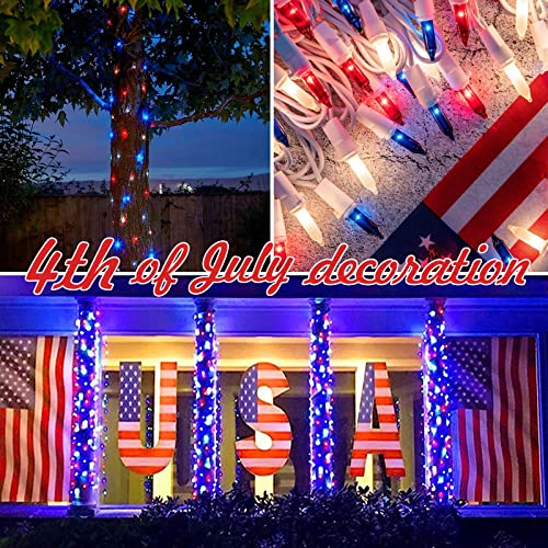 100LIGHTS RED White and Blue Extra (100 Count)