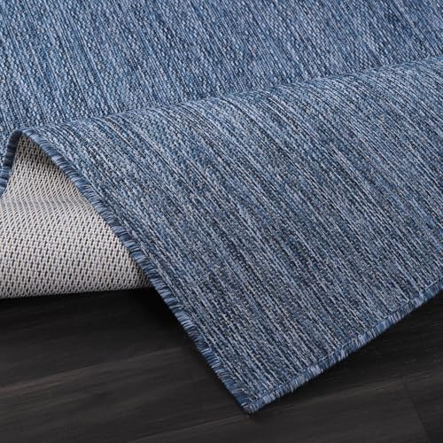 Washable Indoor Outdoor Rug 6x9 Weather Resistant Area Rugs Modern Solid for Porch Deck Balcony Backyard Patio Outside Carpet