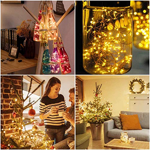 24Pack 20LED Wine Bottle Lights with Cork (24 Count)