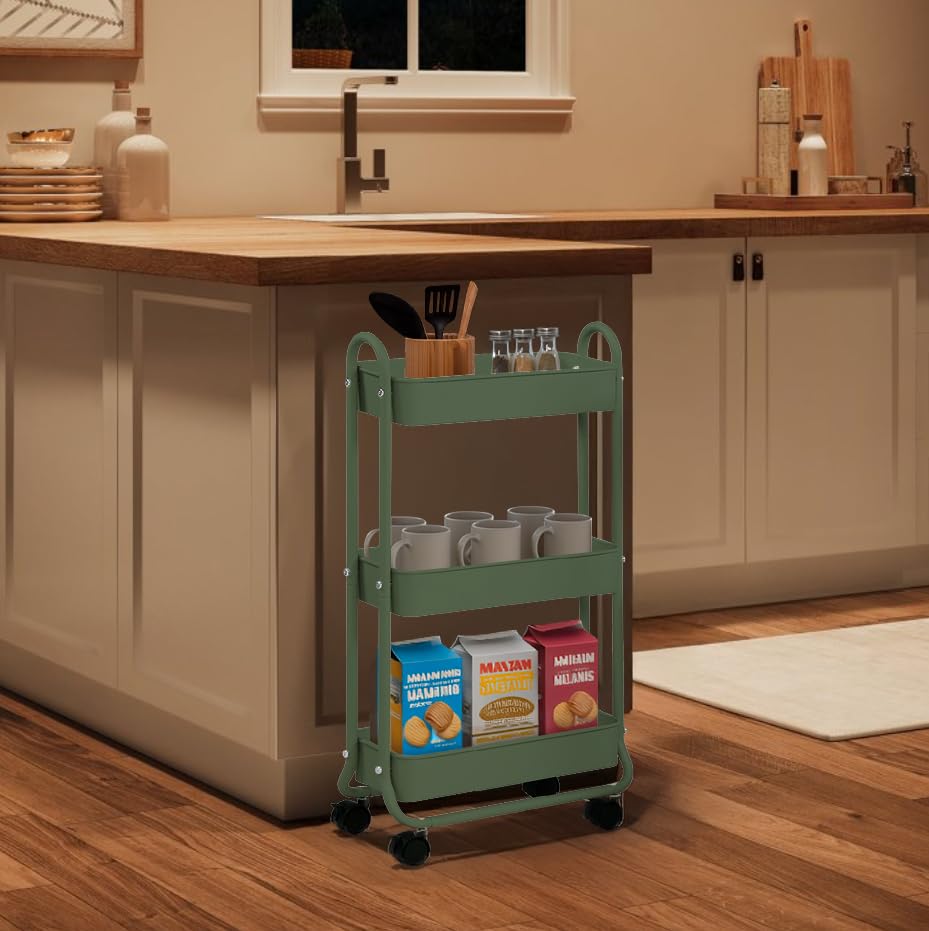 Slim Rolling Storage Cart