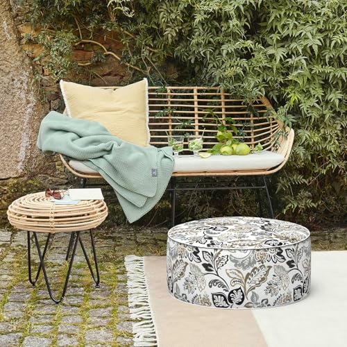 Inflatable Stool Ottoman Footrest with Handle